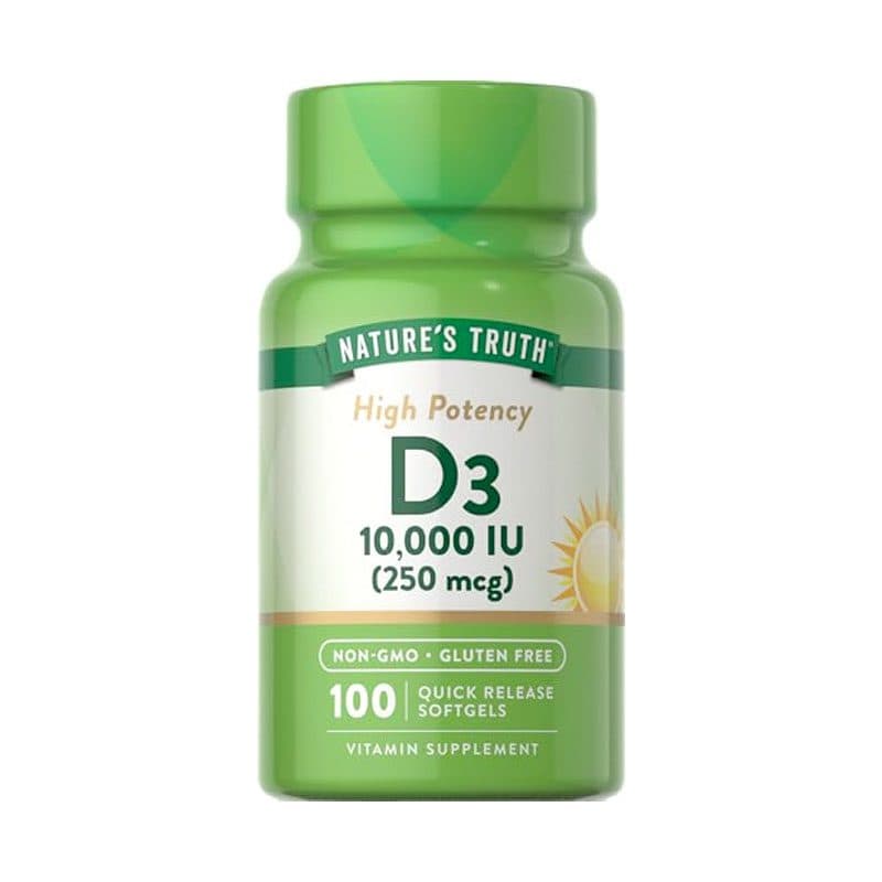 NATURES TRUTH High Potency D3 10000 IU (250 MCG) Quick Releasing Softgel)