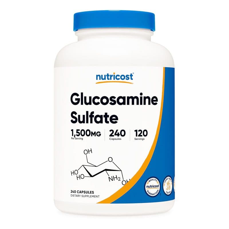 Nutricost GLUCOSAMINE SULFATE 1500mg per serv 240CAP