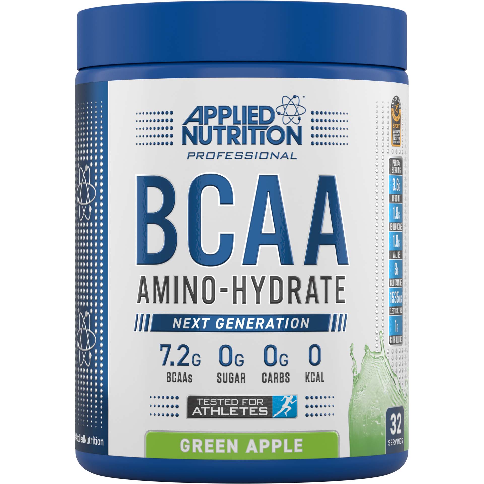 APPLIED NUTRITION BCAA AMINO HYDRATE GREEN APPLE 450 G