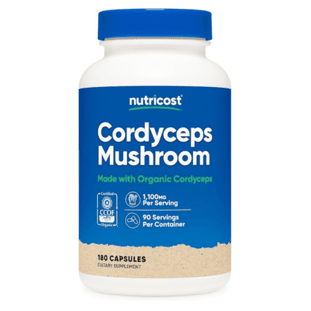 Nutricost Organic Cordyceps (MWO) Capsules 1100 MG 180 CAPS