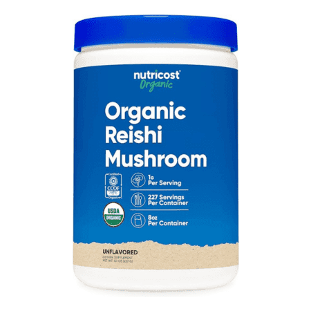 Nutricost Organic Reishi Mushroom Powder 8 OZ Unflavored