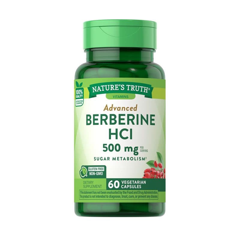 NATURES TRUTH Advance Berberine HCl 500 MCG 60 Vegeterian Capsules