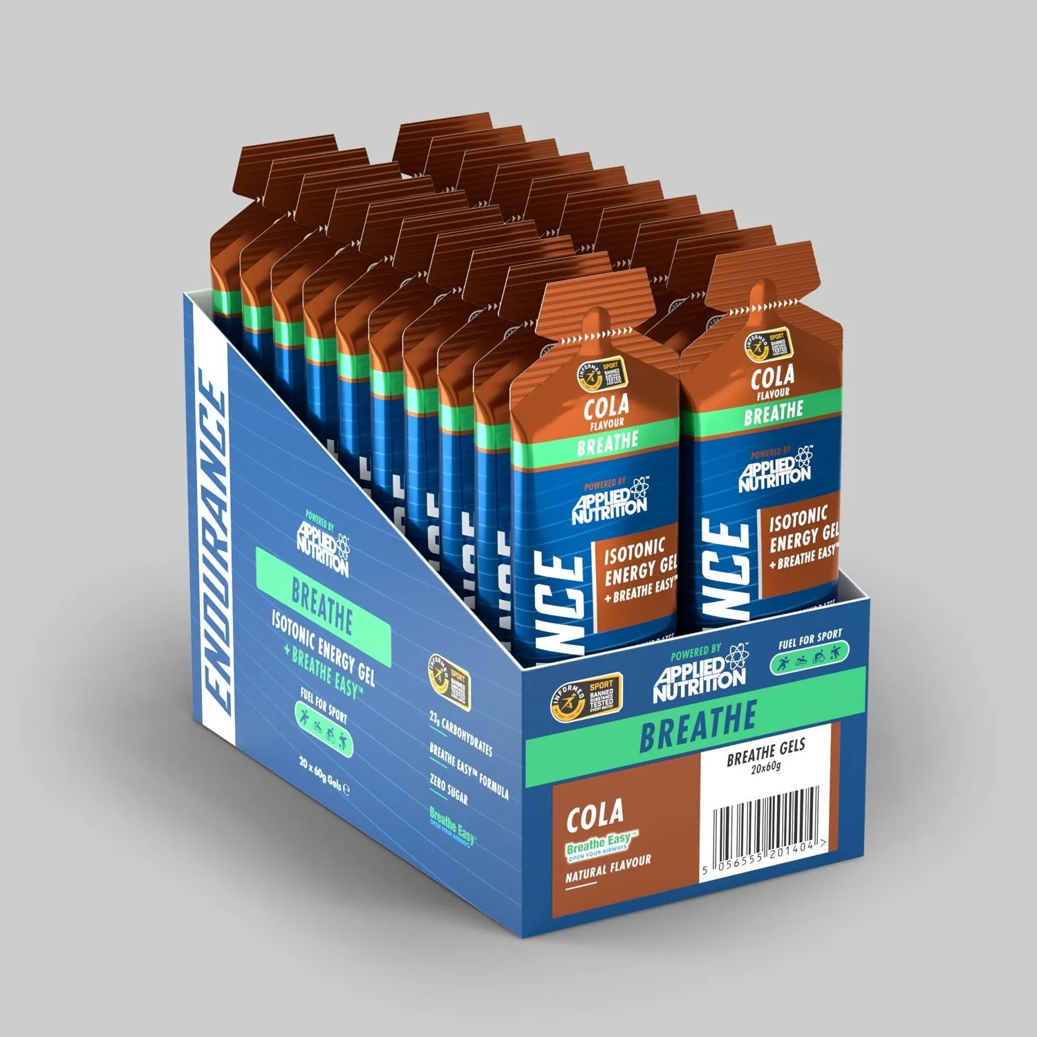 Applied Nutrition Endurance Isotonic Energy Gel + Breathe Easy - Blackcurrent